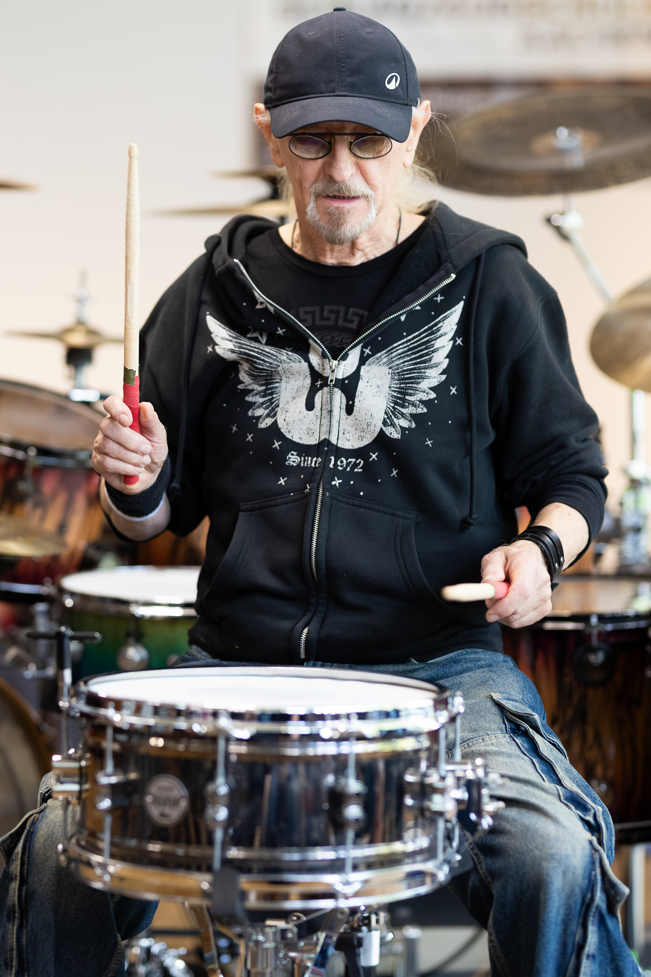 Manni von Bohr an der Snaredrum
