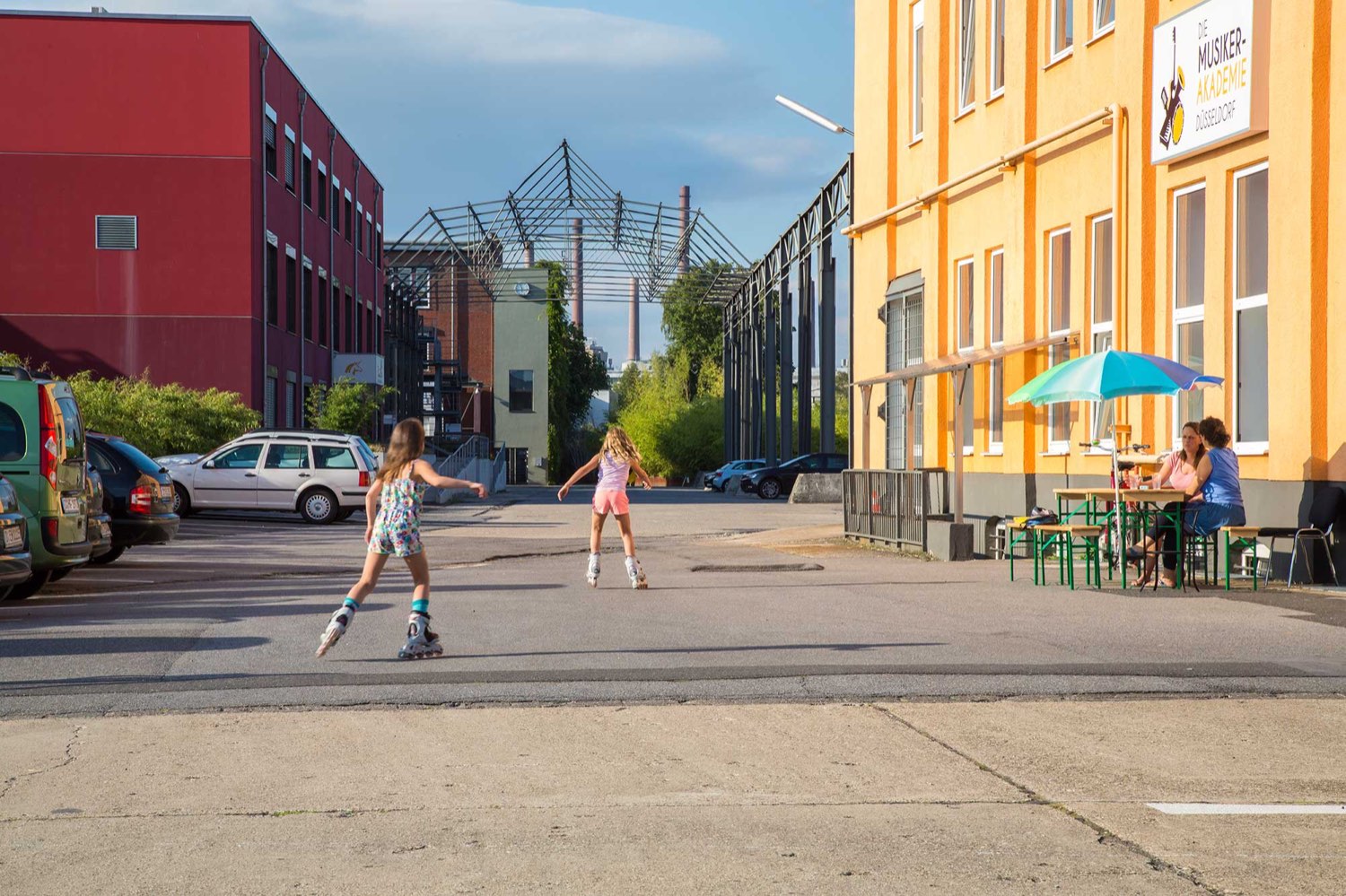 Gebäude der Musiker Akademie Düsseldorf im Band-House